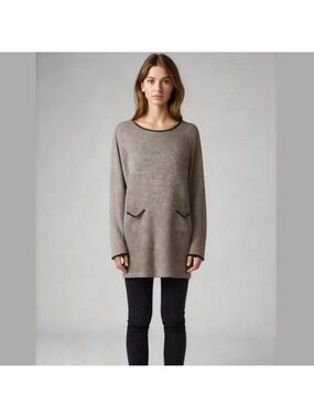 Quinn Grey Sweater Dress with Elbow Pads Size Medium from Francesca’s Small